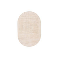 VISKOSETEPPICH OVAL Nova Cream 150x230 cm - Beige, Textil (150/1cm) - KUNSTLOFT