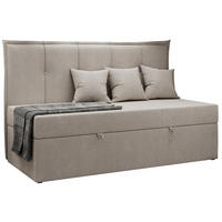 BOXBETT BANCO 90/200 Beige Struktur - H3 - Beige, Holz/Textil (90/200cm) - MKS