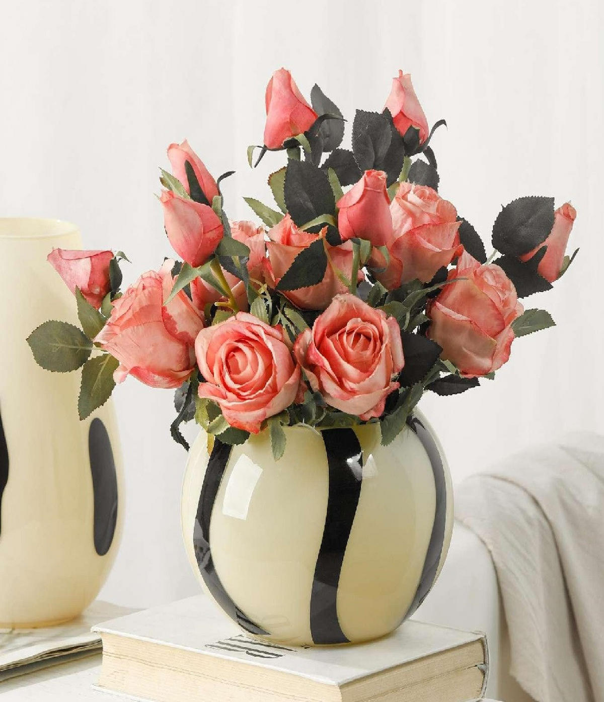 VASE Serenite Beige 13x16xh14 cm Glas - Beige, Glas (13/14cm) - Mondex
