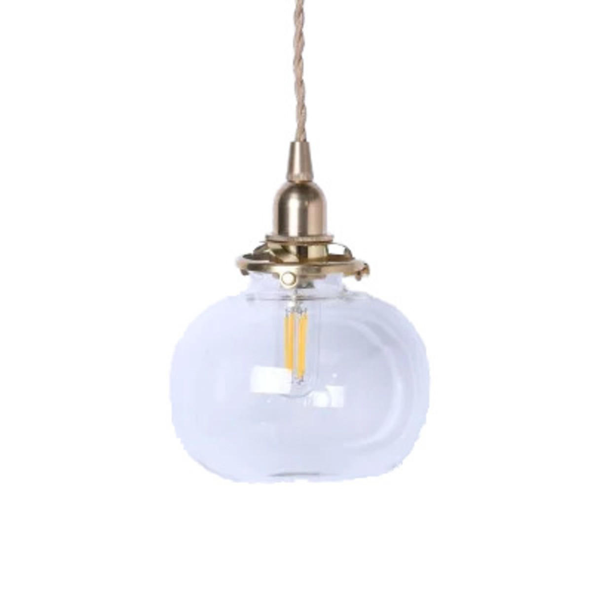 LED-HÄNGELEUCHTE Transparent 4W 13/13/17-150 cm - Transparent, Glas (13/13/17cm) - Authentics