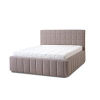 POLSTERBETT Quadro Grande 180x200 in Siena Dark Beige - Roségold, Holz (180/200cm) - Letti Moderni