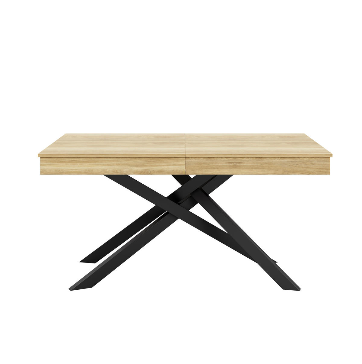AUSZIEHTISCH 140/180/80 cm Eiche MDF-Esstisch mit 93 mm Tischplatte - Eichefarben, Holzwerkstoff (180/80/76cm) - OKWISH