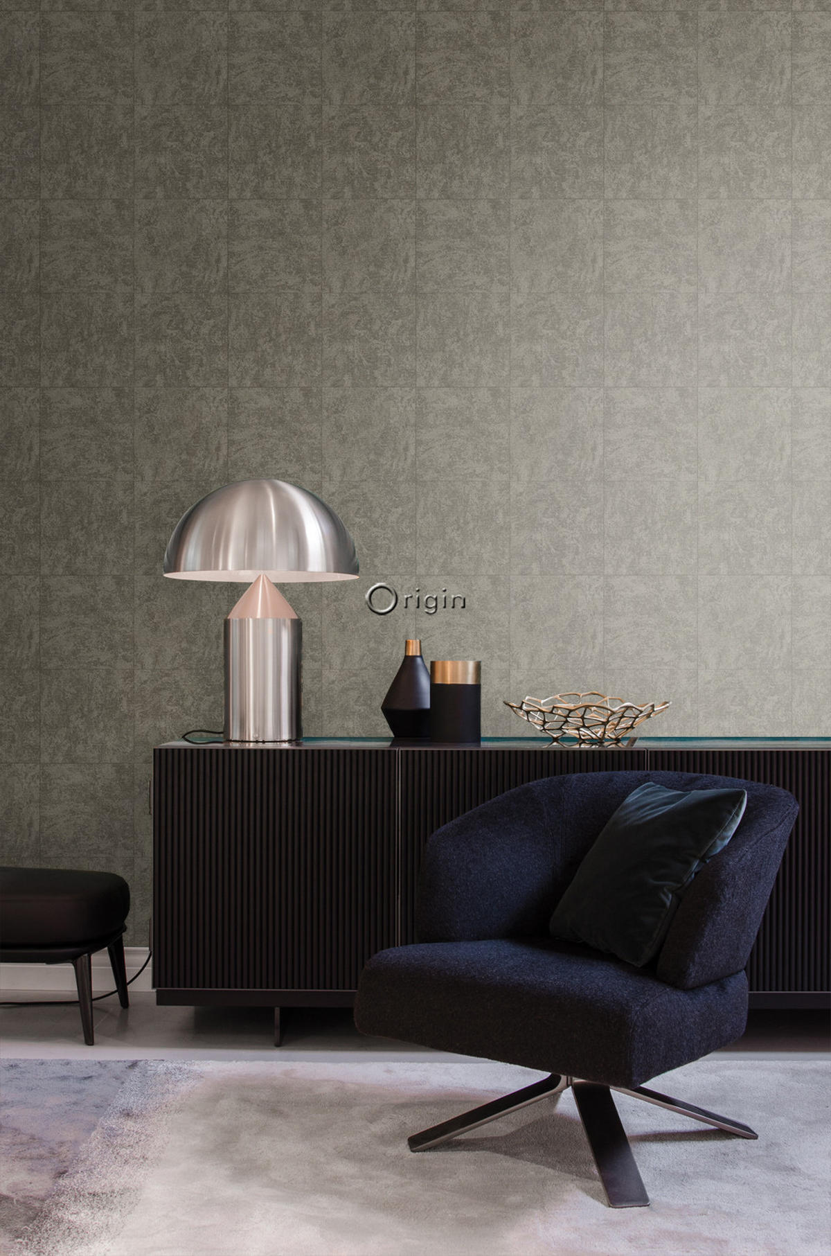 TAPETE Stein-Optik 53 cm x 10.05 m - Braun, Papier (53/1000cm) - Origin Wallcoverings