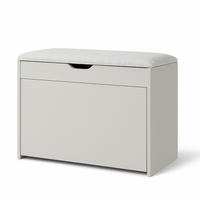 SCHUHSCHRANK Scala 57/30/53 cm - Hellgrau, Holzwerkstoff (30/53/57cm) - BOXIMO