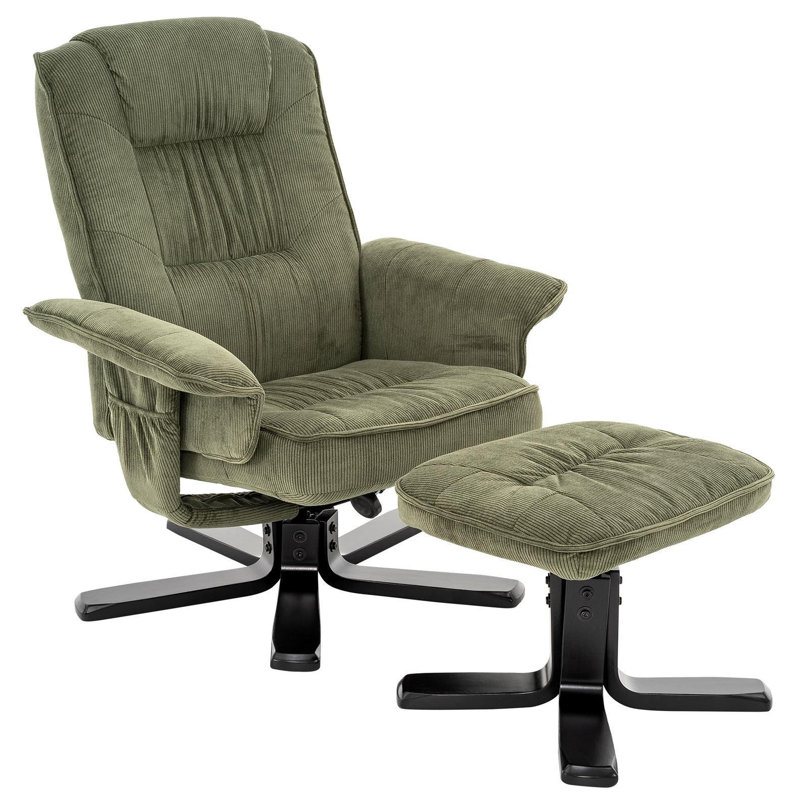 RELAXSESSEL CHARLY - Schwarz/Grün, Textil (76/87/61cm) - IDIMEX