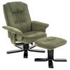 RELAXSESSEL CHARLY - Schwarz/Grün, Textil (76/87/61cm) - IDIMEX