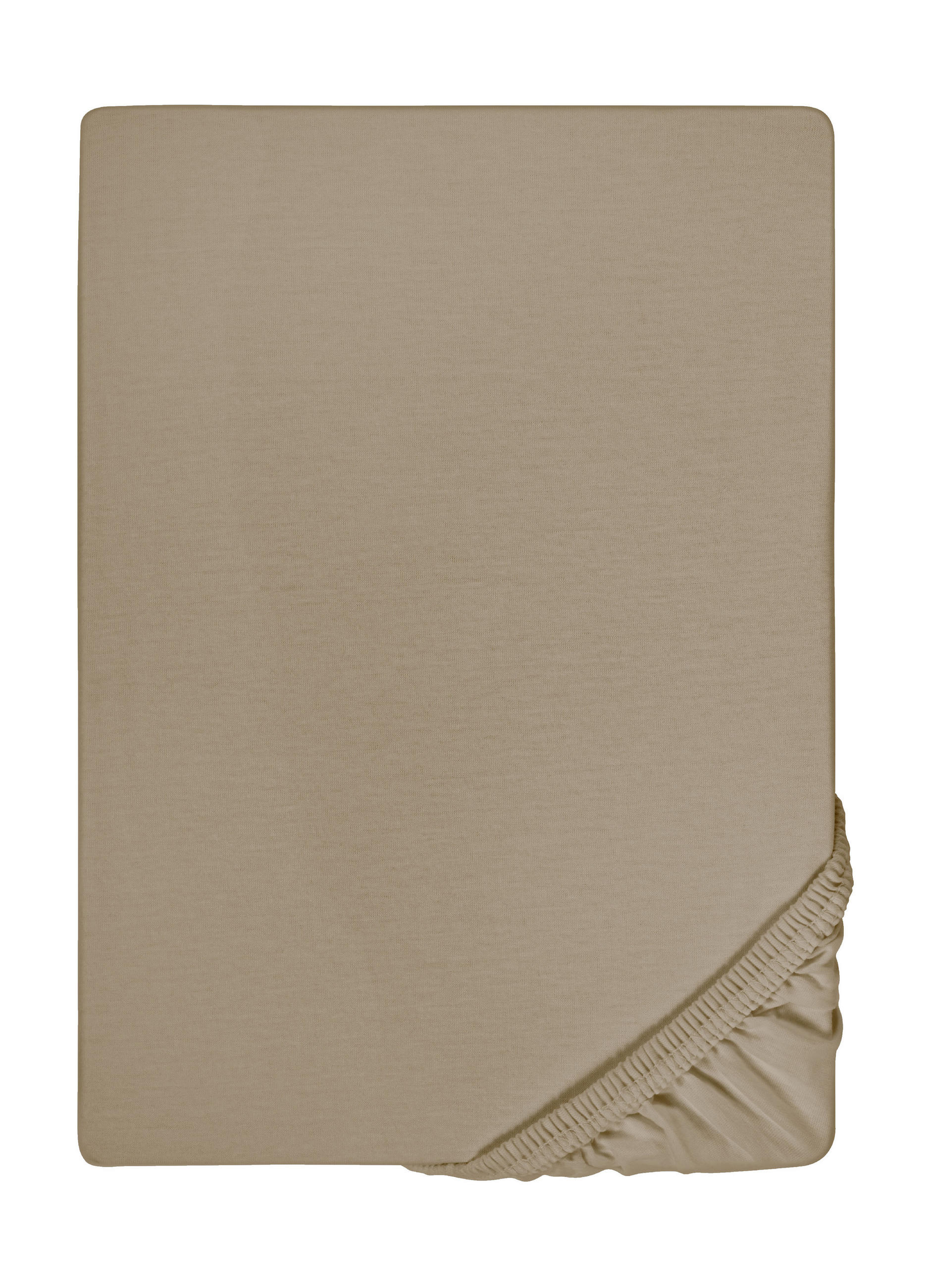 biberna Spannbetttuch Taupe 160x200 cm