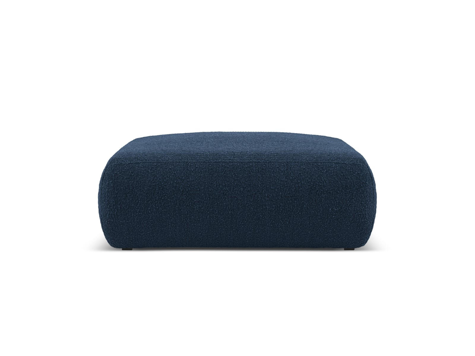 POUF Molino aus Boucle dunkelblau - Dunkelblau, Textil (100/36/100cm) - Micadoni