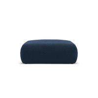 POUF Molino aus Boucle dunkelblau - Dunkelblau, Textil (100/36/100cm) - Micadoni