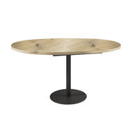 ESSTISCH Borte Eiche Artisan / Schwarz 100/138 / 100 / 76cm - Schwarz/Eiche Artisan, Holz/Holzwerkstoff (100/100/76cm) - Feldmann-Wohnen