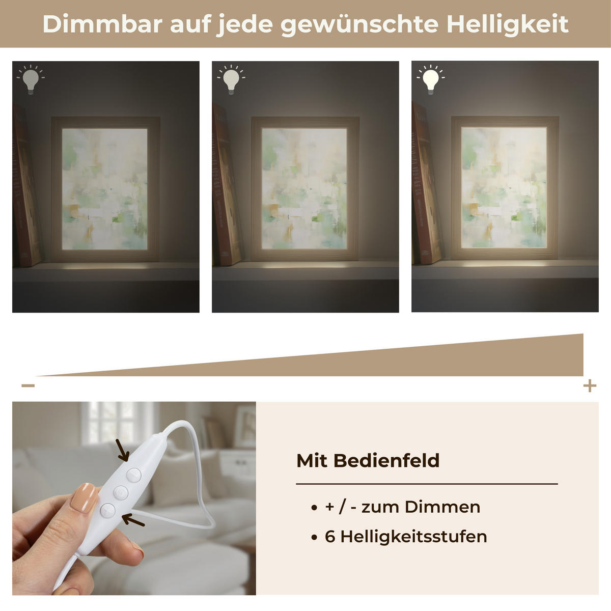 STOLNÍ LAMPA Abstraktní - Umění - Bílá - Zelená - Moderní 15x20 cm - modrá, kompozitní dřevo (8/15/20cm) - OnlyWow