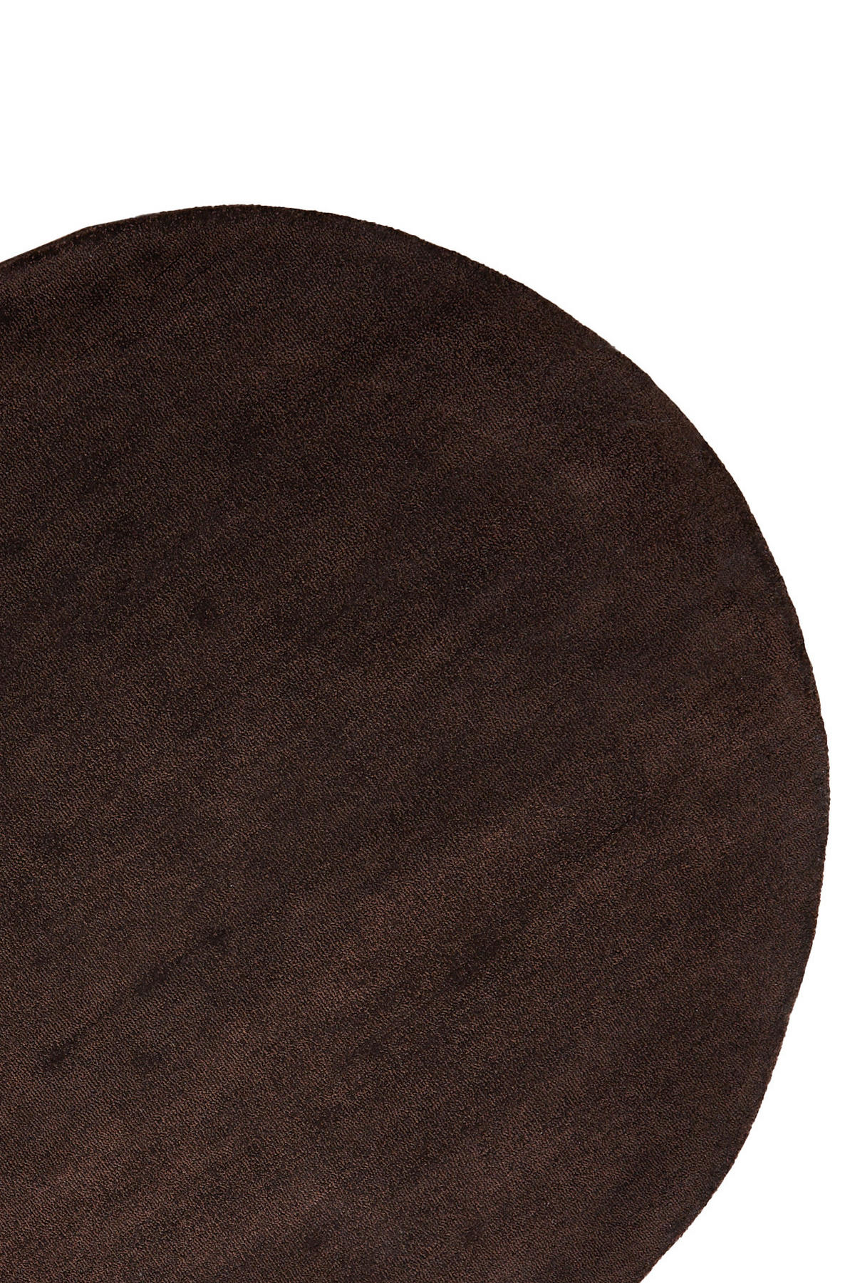 TEPPICH Arcola Braun Ø220/0,5 cm - Braun, Textil (220/220cm) - Light & Living