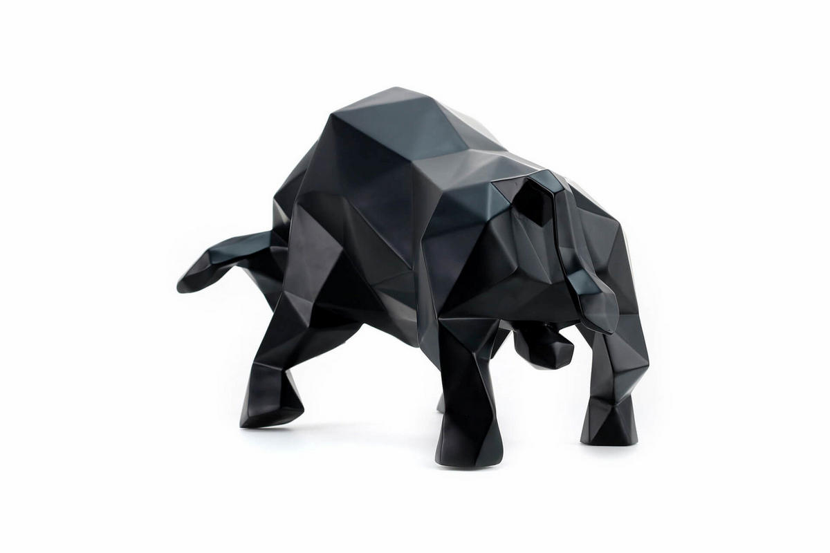 SKULPTUR Schwarz 51/26 cm - Schwarz, Stein (2.4/26/23cm) - KUNSTLOFT