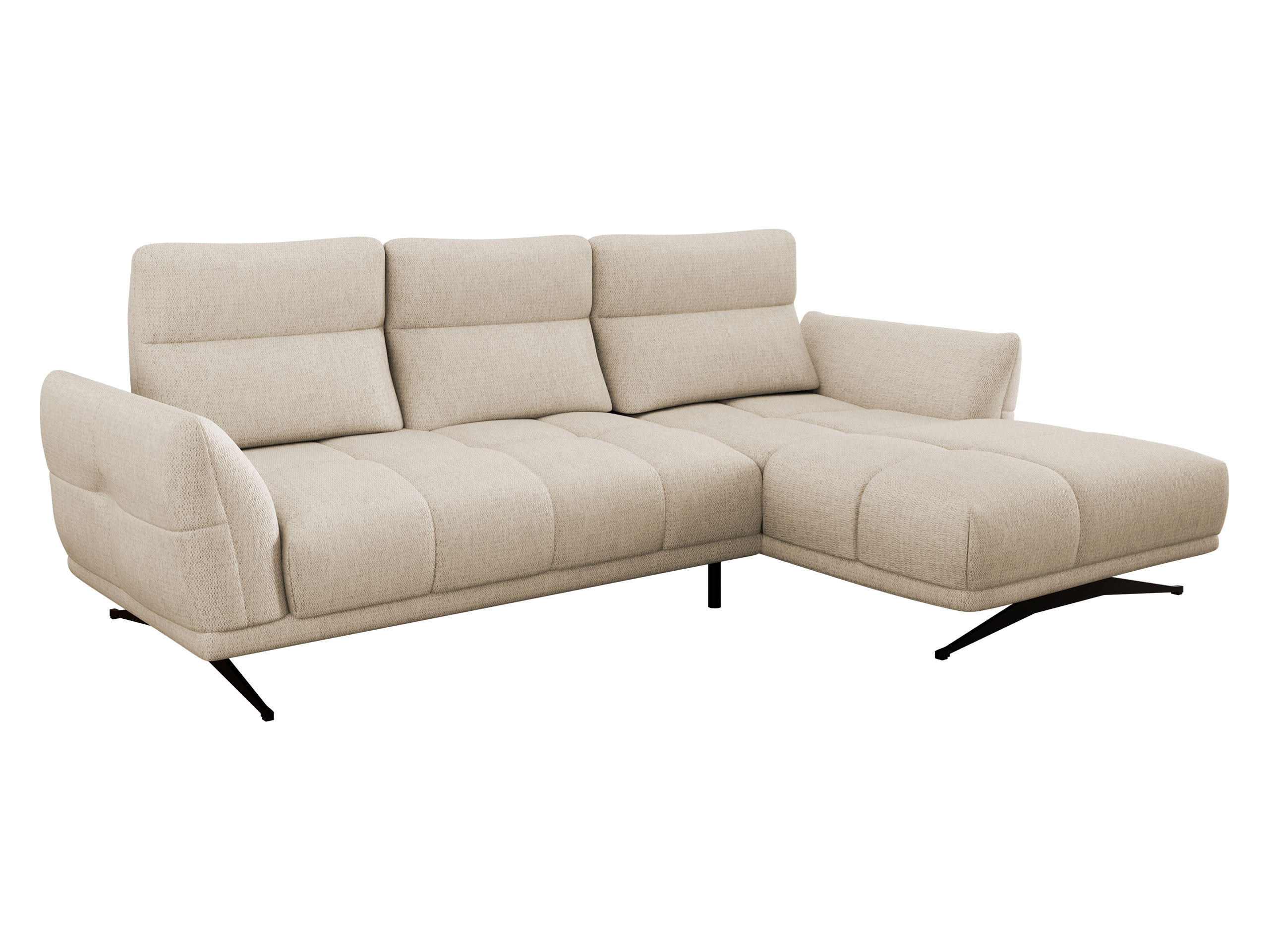 Mirjan24 Ecksofa Creme 298x195 cm