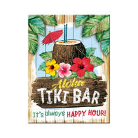 MAGNET 6/8 cm Open Bar Tiki Bar - Multicolor, Metall (6/8/0.1cm) - Nostalgic-Art