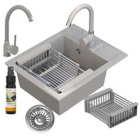 GRANITSPÜLE Best Mit Batterie und Siphon - Grau, Kunststoff/Stein (40/16/50cm) - Granitan