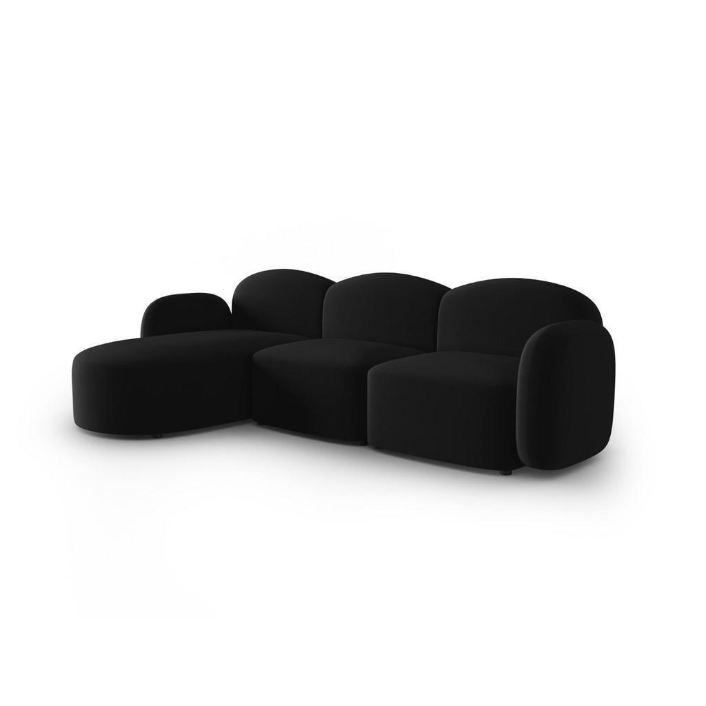 Thumbnail - Micadoni Ecksofa, Schwarz, Textil, 4-Sitzer, L-Form, 272x155 cm, Hergestellt in Europa, Wohnzimmer, Sofas & Couches, Woh...