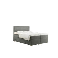 BOXBETT RIMINI Stoff Riviera Grau 120x200 cm H3-Bonell - Grau, Holz/Kunststoff (120/200cm) - Kaiser Möbel