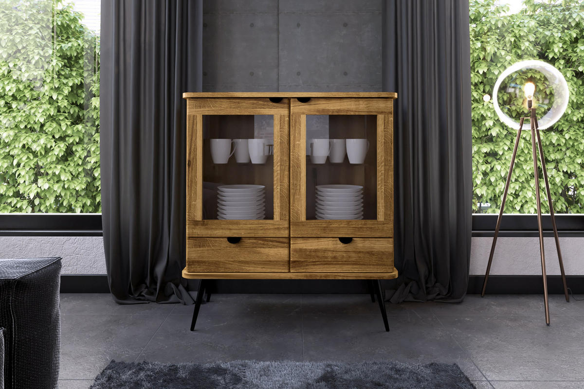 ANRICHTE LINA Wildeiche - Wildeiche, Holz (97/102/46cm) - byoak