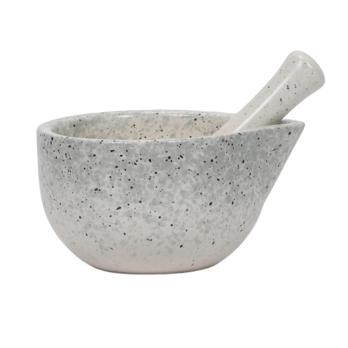 KÜCHENMÖRSER mit Stößel 10,5/10,5/6 cm - Weiß, Keramik (10.5/6/10.5cm) - Excellent Houseware