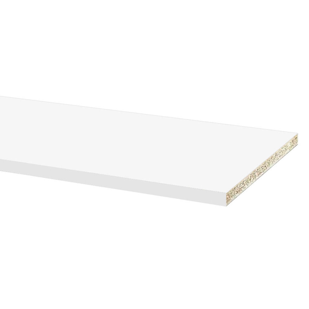 SOCKELLEISTE Weiß Matt 200 / 1,8 / 15cm - Weiß, Holzwerkstoff (1.8/200/10cm) - Feldmann-Wohnen