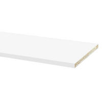 SOCKELLEISTE Weiß Matt 200 / 1,8 / 10cm - Weiß, Holzwerkstoff (1.8/200/10cm) - Feldmann-Wohnen