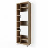 BADSCHRANK Ilias Sonoma 60 x 190 cm - Hellbraun/Weiß, Holzwerkstoff (60/190/30cm) - Vicco
