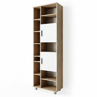 BADSCHRANK Ilias Sonoma 60 x 190 cm - Hellbraun/Weiß, Holzwerkstoff (60/190/30cm) - Vicco