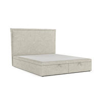 POLSTERBETT Eliot mit Stauraum 120/200 cm Beige im Alta Stoff - Beige/Schwarz, Holz/Holzwerkstoff (120/200cm) - AltaBeds