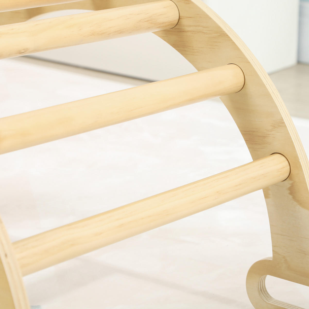 KLETTERBOGEN DE-18386 2-in-1 als Schaukelstuhl mit Griffen Naturholz - Naturfarben, Holzwerkstoff (42/68cm) - ComfortXL