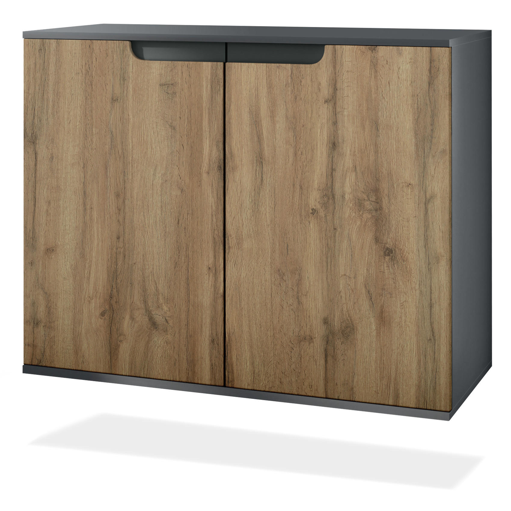 KOMMODE Sylt Eiche Wotan - Eiche Wotan, Holzwerkstoff (92.5/73.5/35cm) - Vladon
