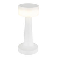 LED TISCHLEUCHTE Opal Weiß - Weiß, Kunststoff (9.5/9.5/21.5cm) - Globo Lighting