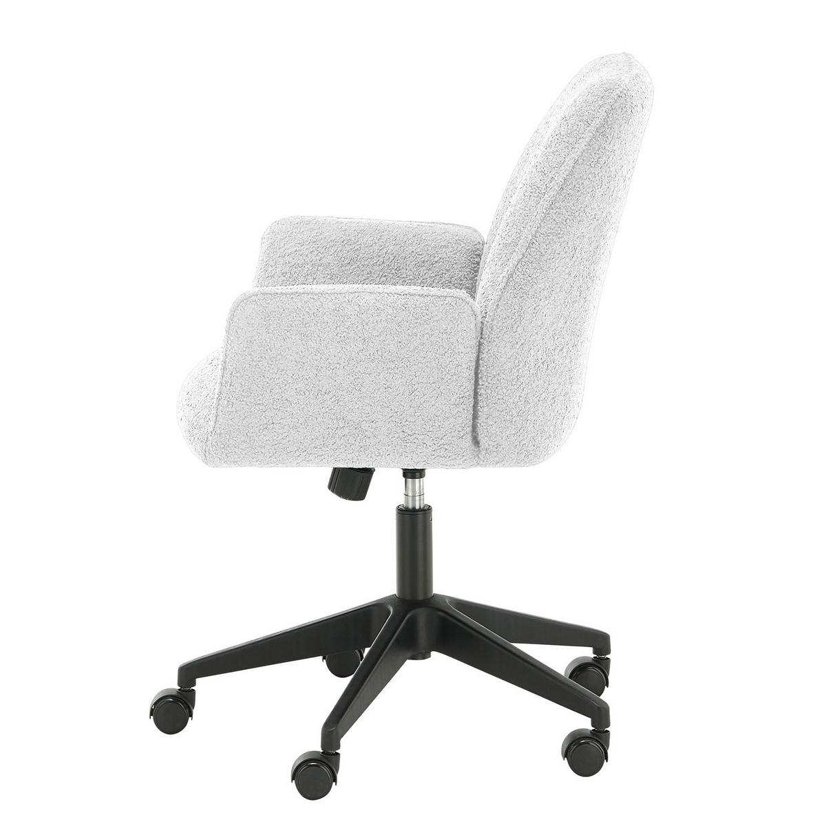 BÜROSTUHL - Weiß, Kunststoff/Textil (59/88/65cm) - home24