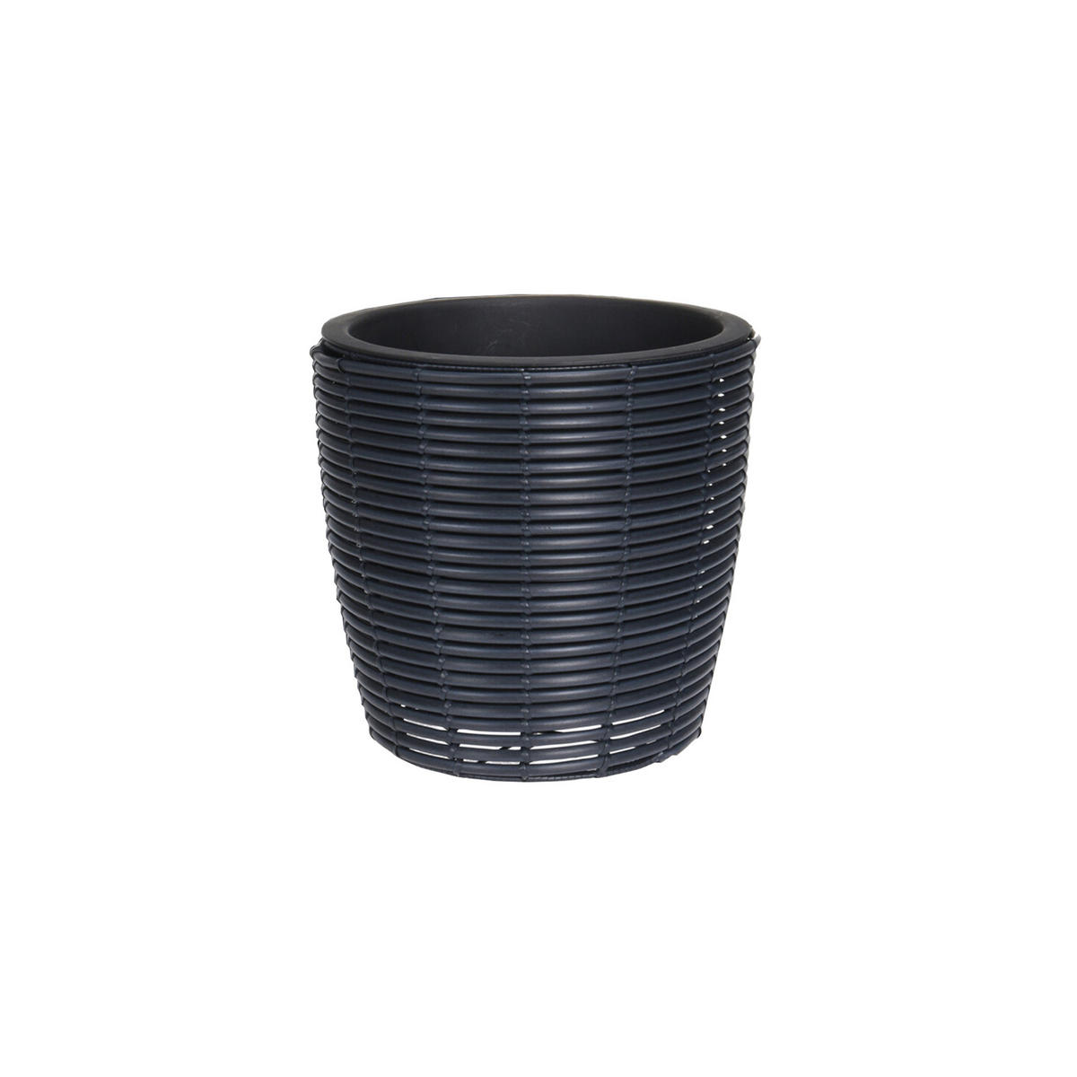 PFLANZGEFÄSS Schwarz 25/25/23 cm - Schwarz, Kunststoff (23cm) - Mobili Rebecca