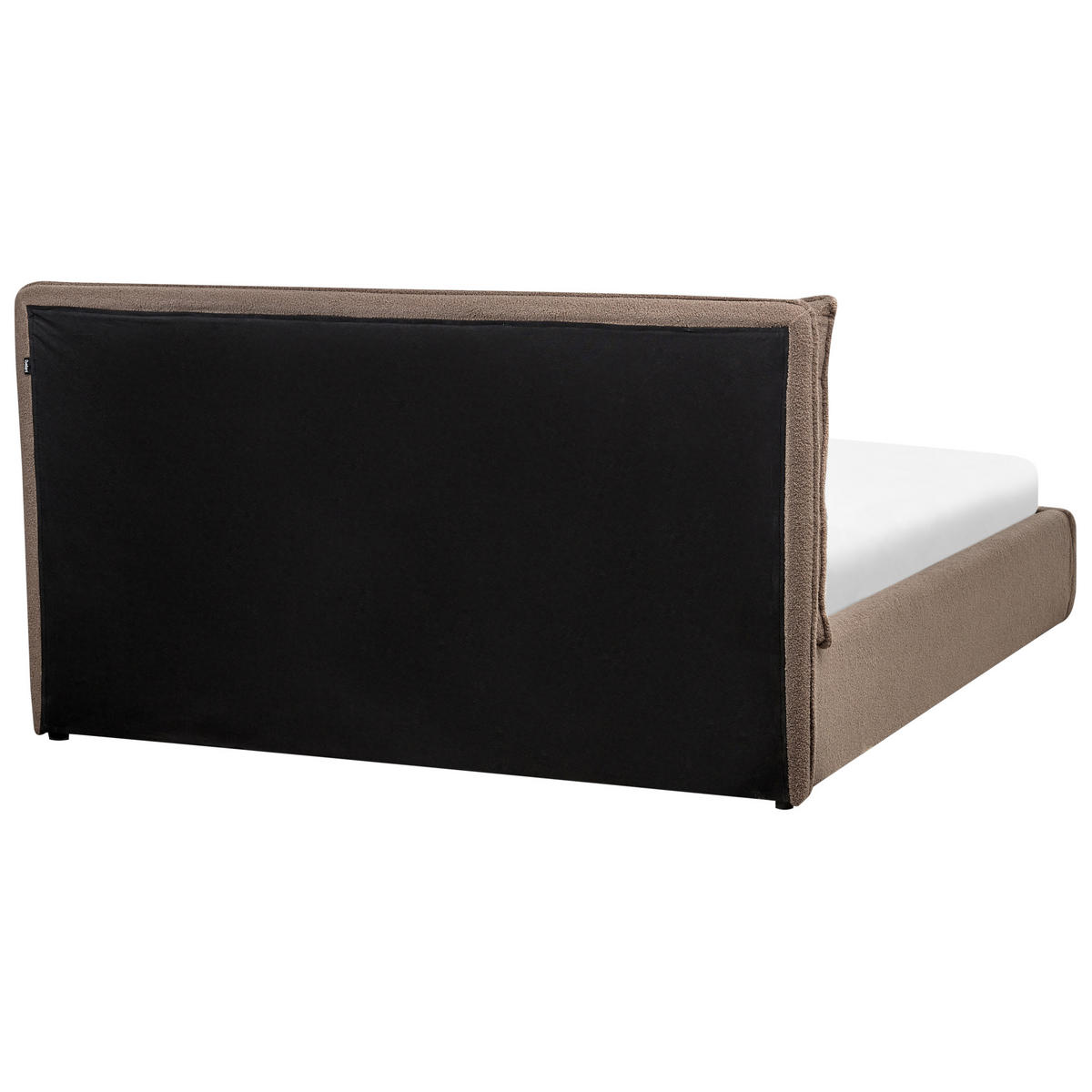 BETT mit Stauraum 160x200 cm Beige Bajonna - Taupe, Textil (160/200cm) - Beliani