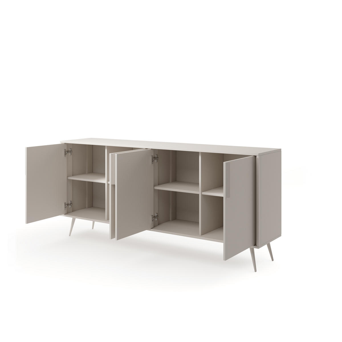 KOMMODE: Kaschmir, 186,5 x 82,6 x 40 cm - Kaschmir, Holzwerkstoff (186.5/82.6/40cm) - 3XE LIVING