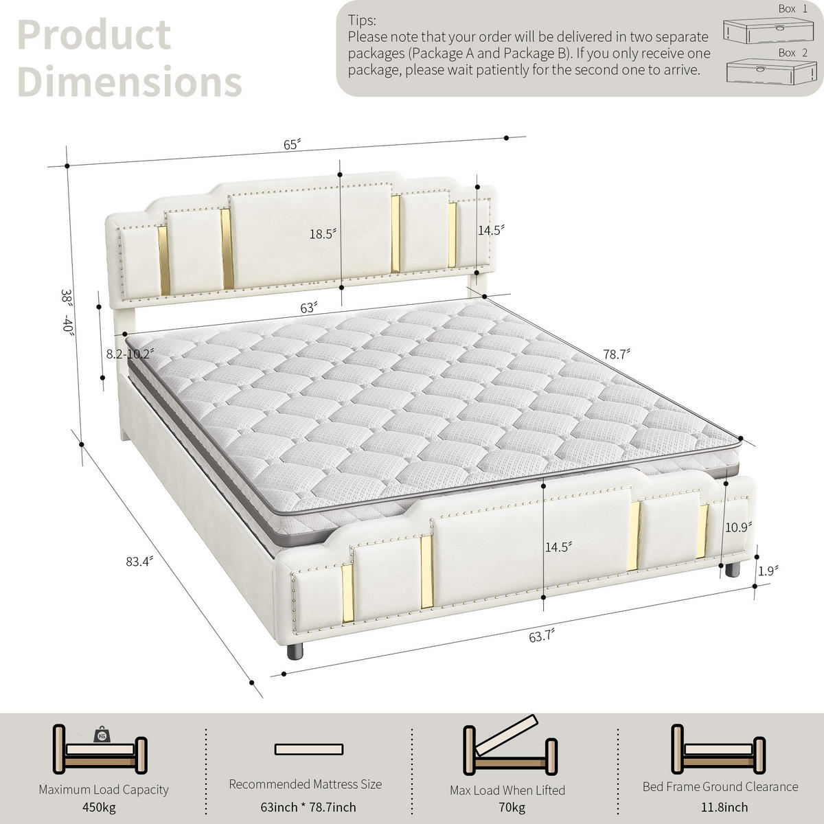 POLSTERBETT mit Hydraulik und Samtbezug Beige 160x200 cm Textil - Beige, Textil (160/200cm) - SONNENH