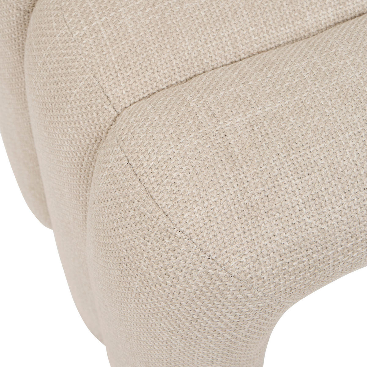 BOGEN-HOCKER Sisco 43/42/44 cm - Beige, Textil (42/44/43cm) - Atmosphera Createur d´interieur