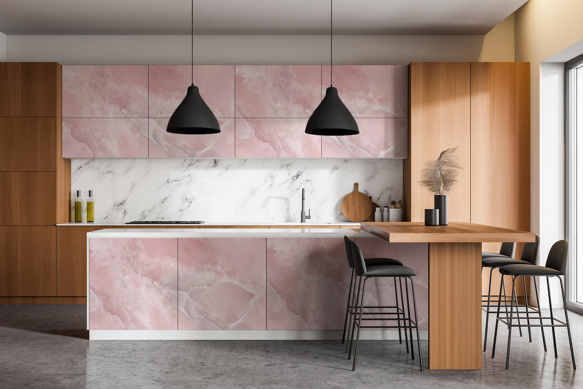 MÖBLAUFKLEBER 100x50 cm rosa - Hellrosa, Kunststoff (100/50/0.1cm) - Wallfluent