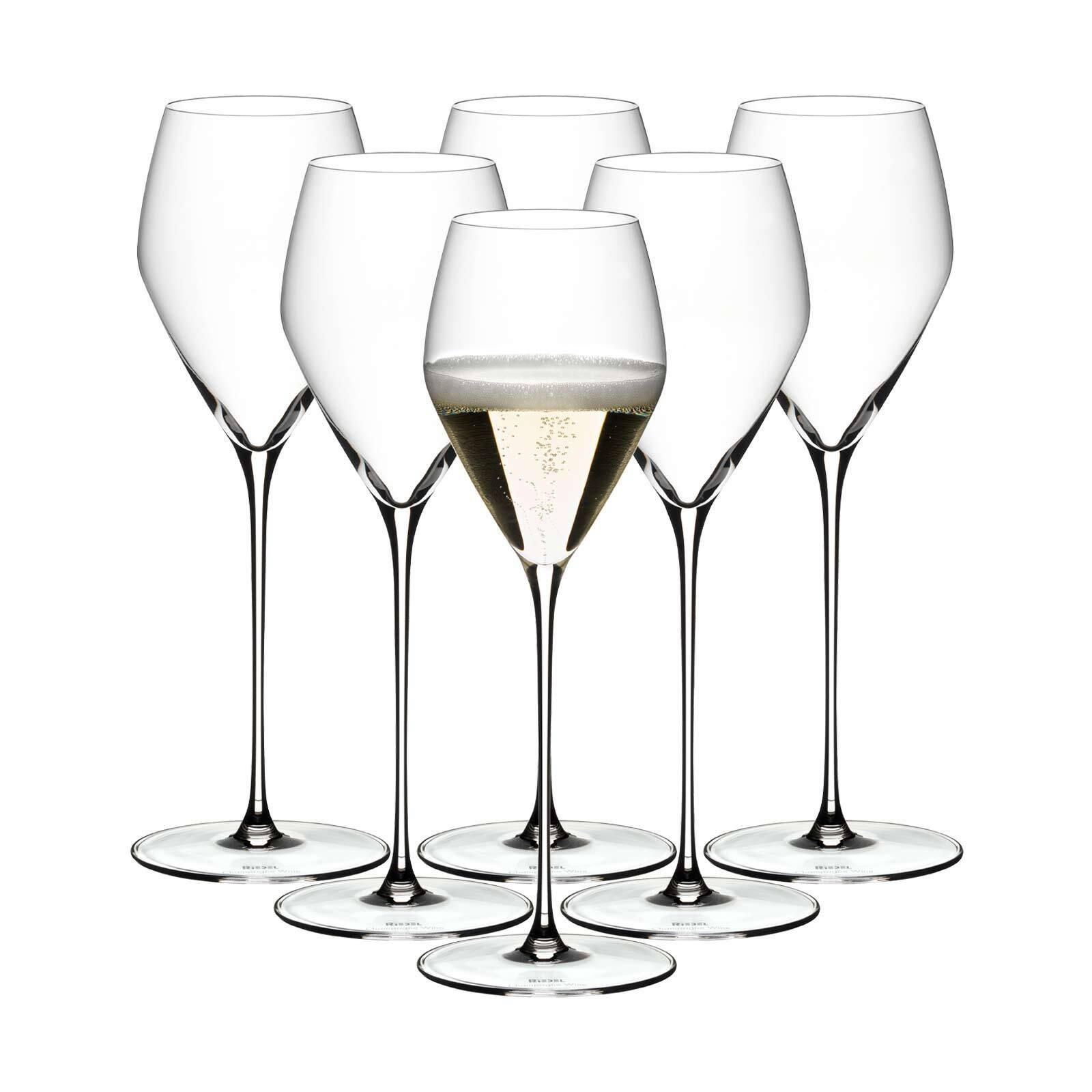 CHAMPAGNER WEINGLÄSER Veloce transparent 327 ml 6er Set - Transparent, Glas (0.327L) - Riedel