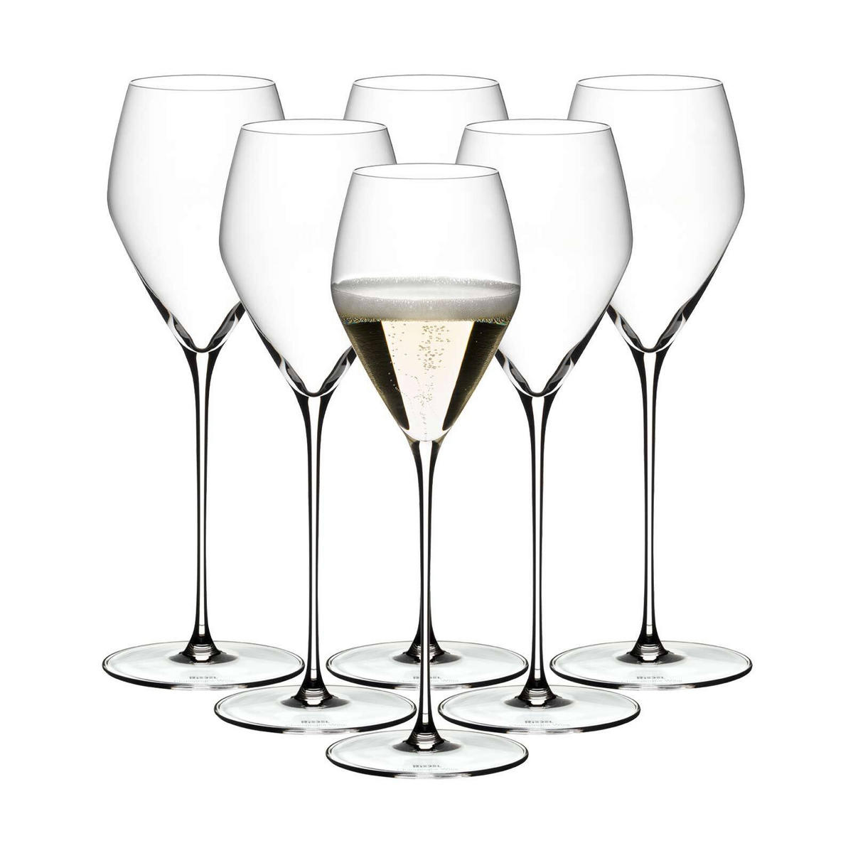 CHAMPAGNER WEINGLÄSER Veloce transparent 327 ml 6er Set - Transparent, Glas (0.327L) - Riedel