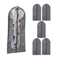 6XTAŠKA na oblečenie - viacfarebná, textil/plast (60/135/0.1cm) - Relaxdays