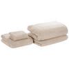 BADEHANDTUCH 4-teilig Beige Atai - Beige, Textil (100/150cm) - Beliani