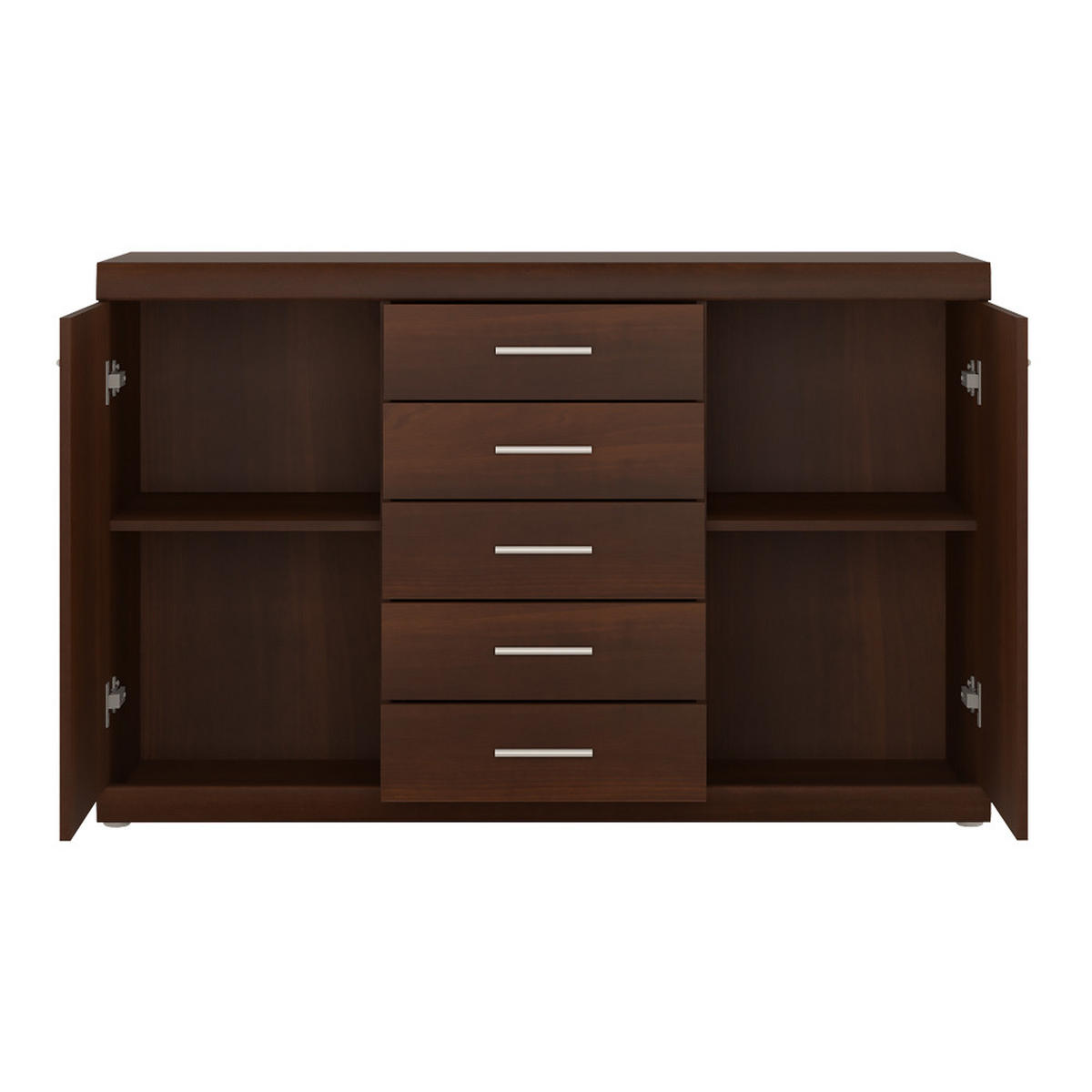 SIDEBOARD Imperia-129 - Braun, Holzwerkstoff (140/89/45cm) - Lomado