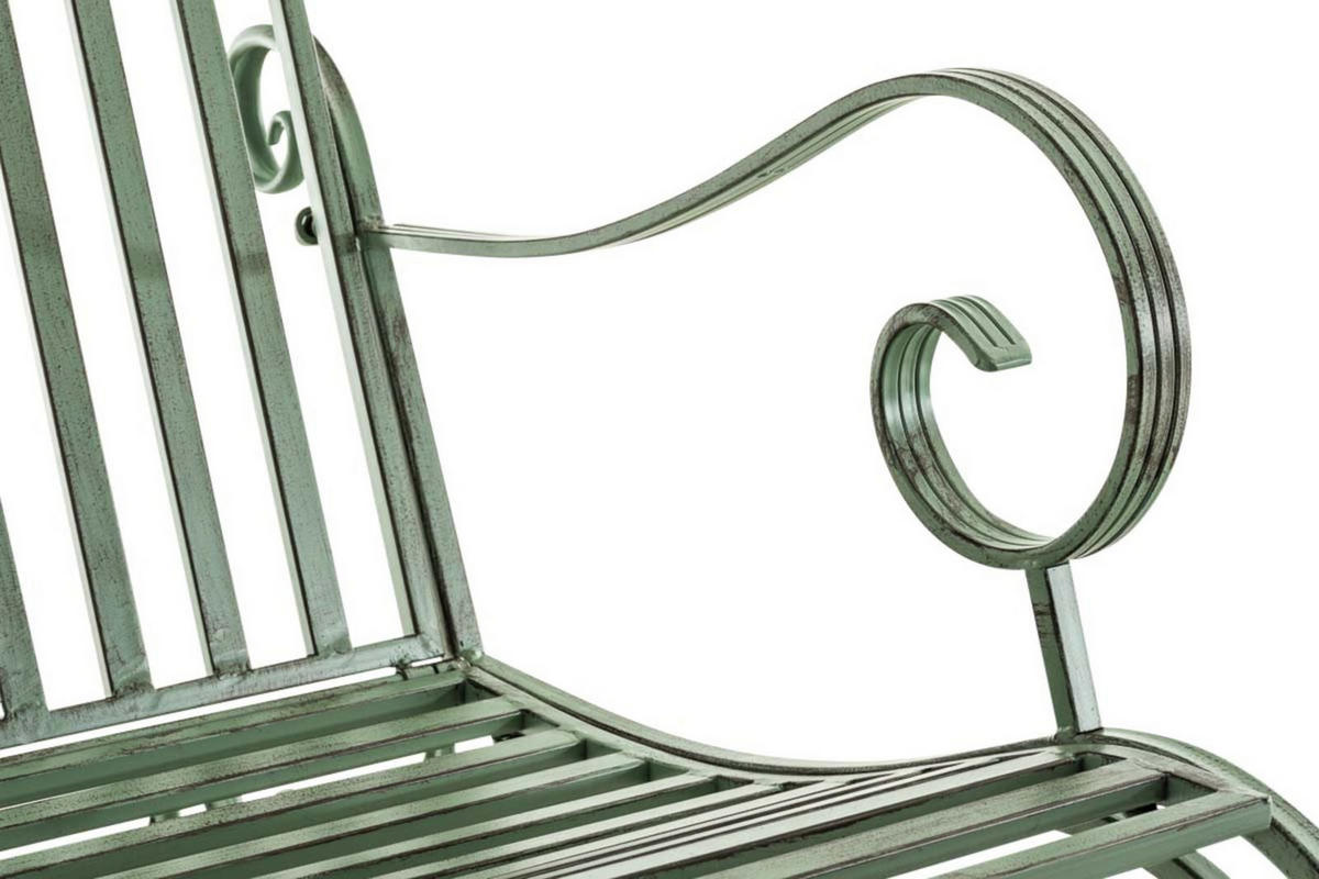 GARTENSCHAUKELSTUHL 2er Set Metall Antik-Grün - Grün, Metall (56/94/90cm) - CLP