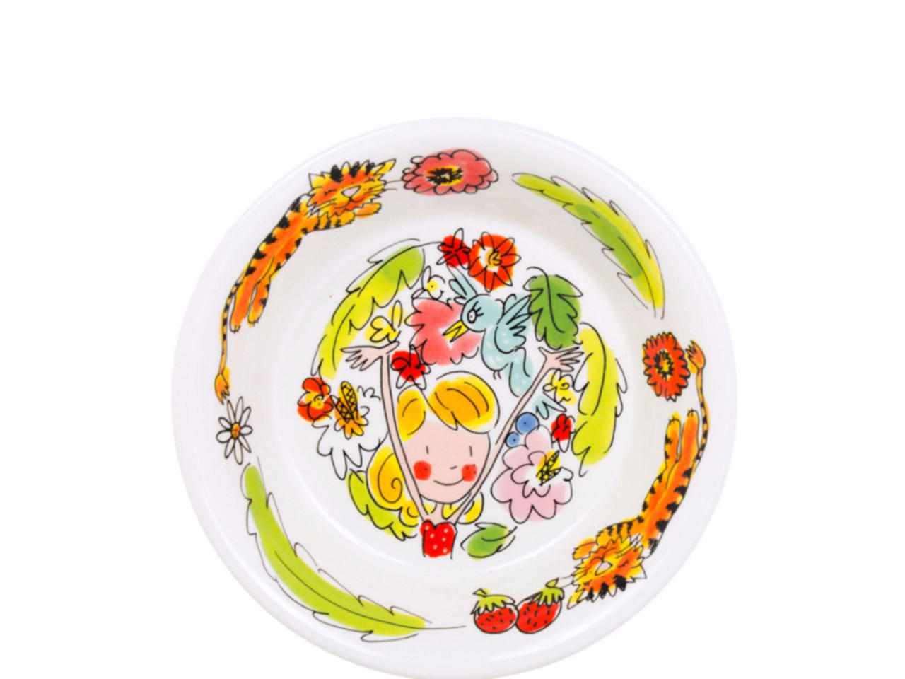 SCHALE Tigerparadies in Bunt - 16,5cm - Multicolor, Keramik (16.5/4/16.5cm) - Blond Amsterdam