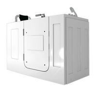 SENIOREN Sitzwanne mit Tür S07-TH-A-L - Weiß, Glas/Kunststoff (140/116/76cm) - AcquaVapore by Sandra Jentho