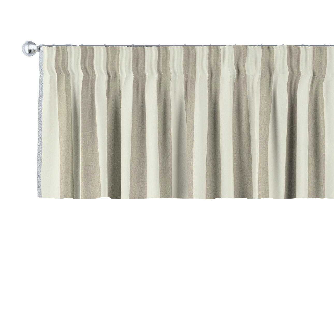 Dekoria Kurzgardine Beige, Weiß 130x40 cm