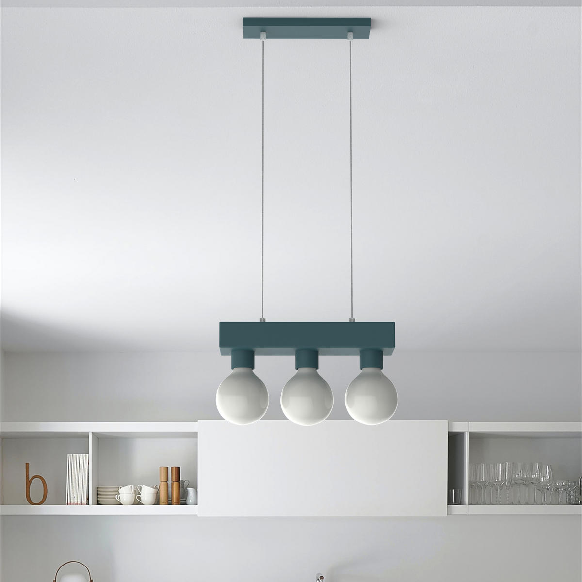 HÄNGELEUCHTE - Blau, Metall (10/30/7.5cm) - Lumicom