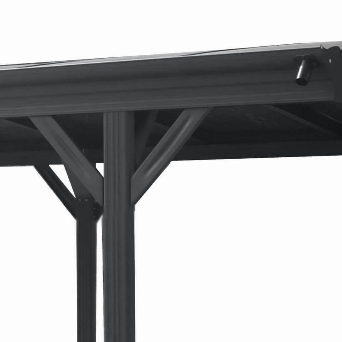 DESIGN Carport FALO - 505 x 300 cm Anthrazit - Anthrazit, Kunststoff/Metall (300/240/505cm) - Home Deluxe